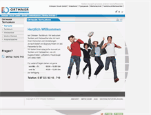Tablet Screenshot of ortmaier-textildruck.de